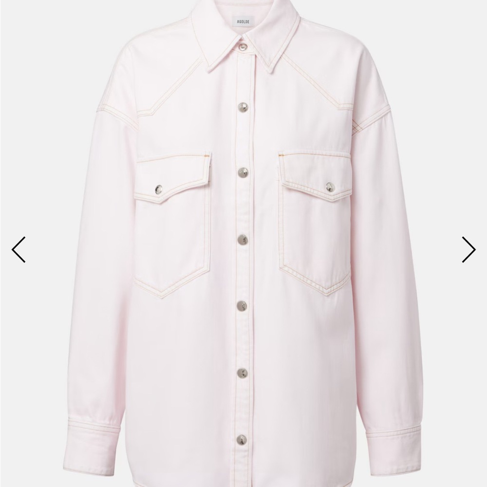 Agolde Pink denim shirt